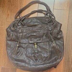 Ellen Tracy Dark Brown Shoulder Bag